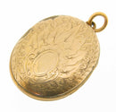 Victorian 9ct Gold and Enamel Back and Front Locket Pendant