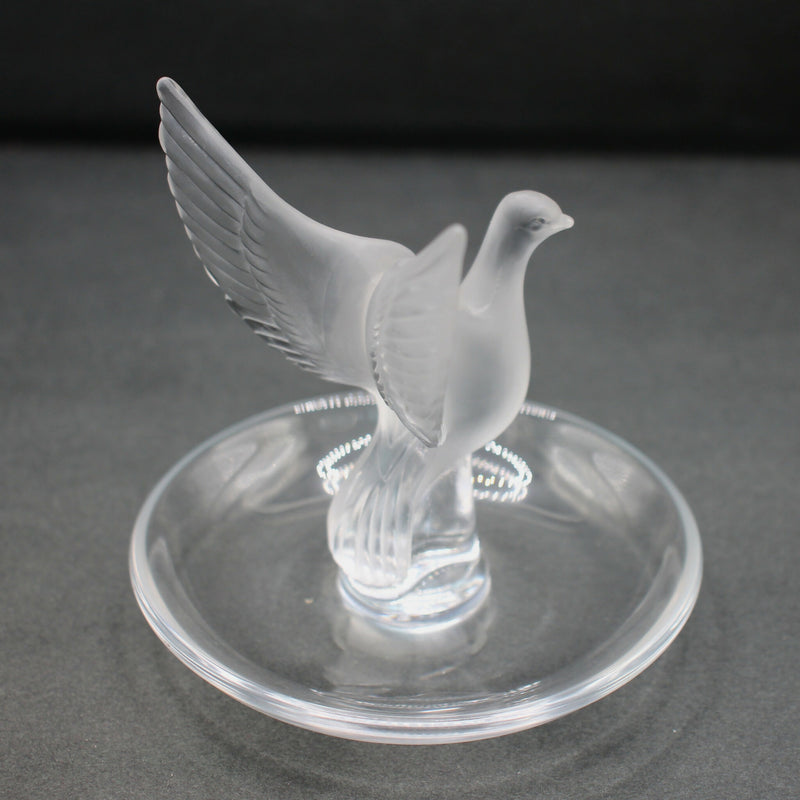 Lalique Thalie Dove pin/ring dish