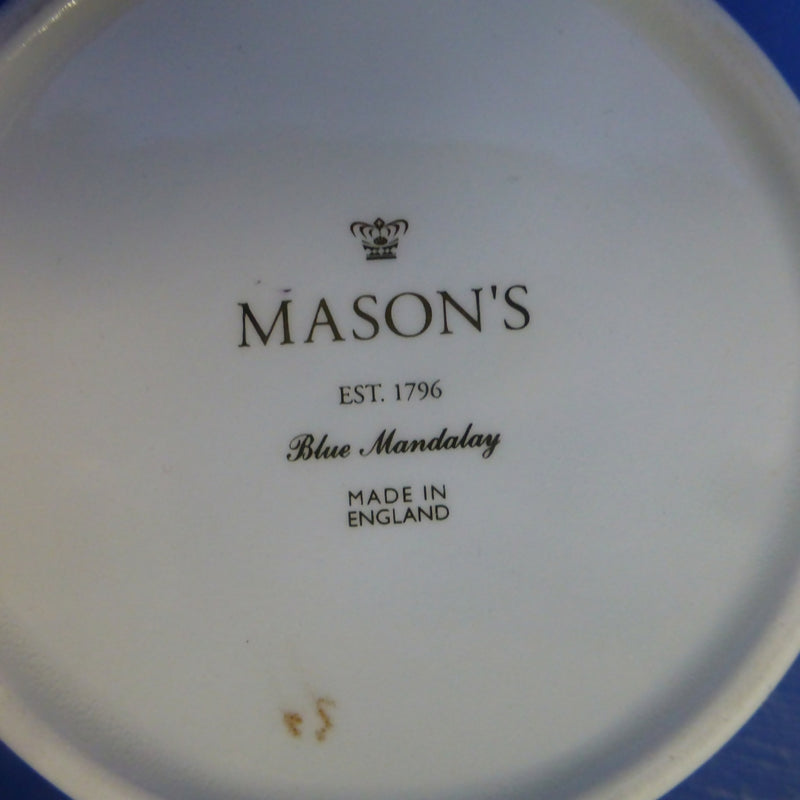 Masons Blue Mandalay Round Trinket Box bs