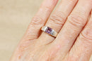Stylish Kit Heath Sterling Silver & Amethyst Geometric Ring