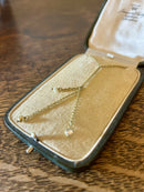 Mid Century Modern 1950’s 8ct Gold Northern European 4.5g Drop Necklace