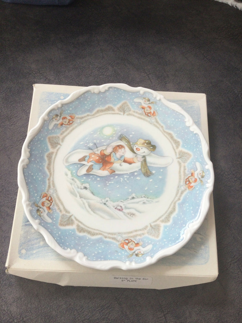 Royal Doulton Snowman Plate Doulton Walking In The Air Plate Boxed