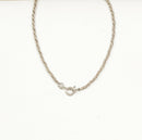 Silver Moonstone & Amethyst Impressive Pendant & Chain