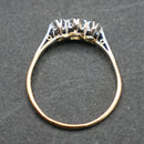 18ct gold and platinum c0.55ct diamond trilogy ring