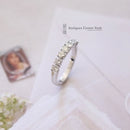 18ct White Gold Diamond Half Eternity Ring 0.65ct