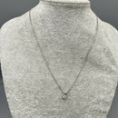 9ct White Gold and White Sapphire Pendant