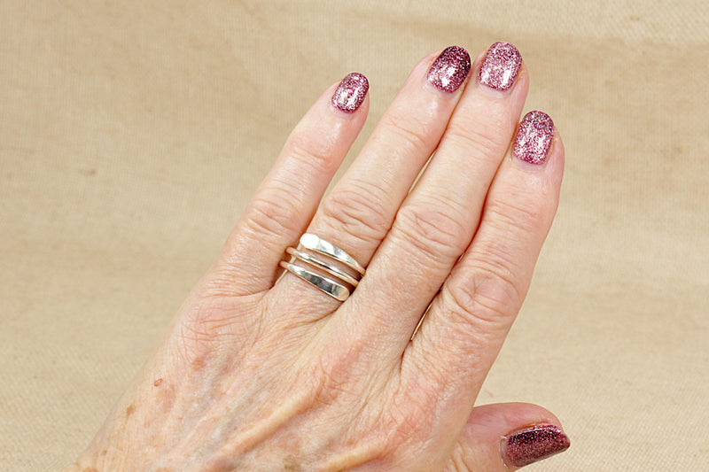 Silver Designer Twist Ring