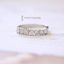 18ct White Gold Diamond Half Eternity Ring 0.65ct