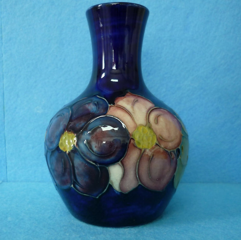 A Moorcroft Vase c1949-1983 in the Clematis Pattern (Ht. 5 inch)