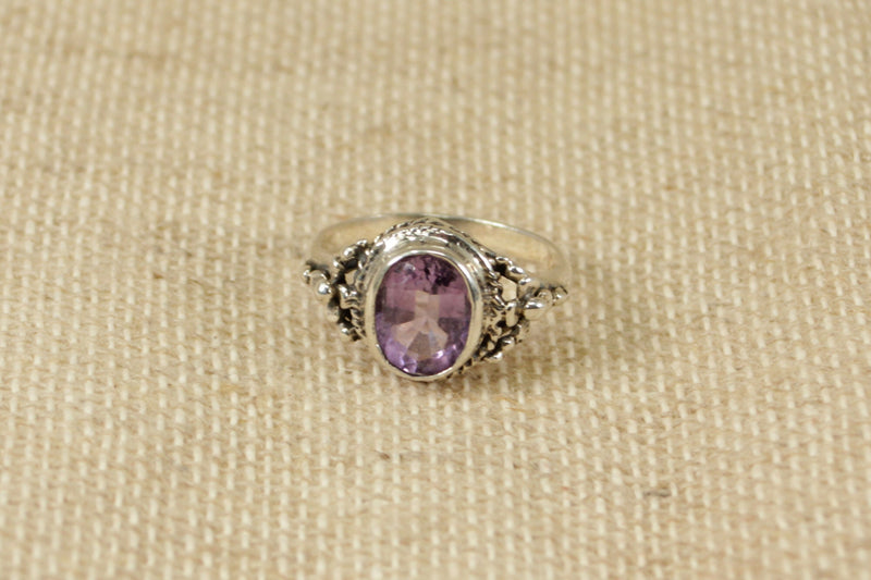 Silver & Amethyst Ring