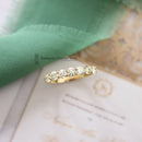 18ct Yellow Diamond 1.10cts Half Eternity Ring