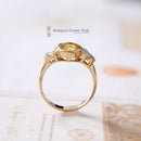 18ct Yellow Sapphire & Diamond 7 Stone Ring