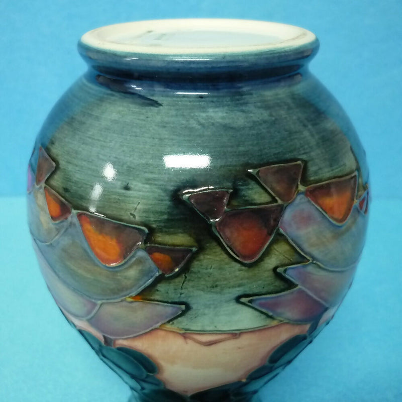 Moorcroft Vase (5.31 inch) in the Mamoura Design by Sally Tuffin