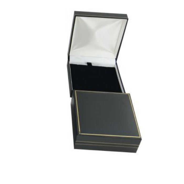 Quality leatherette Jewellery Box - Large Pendant