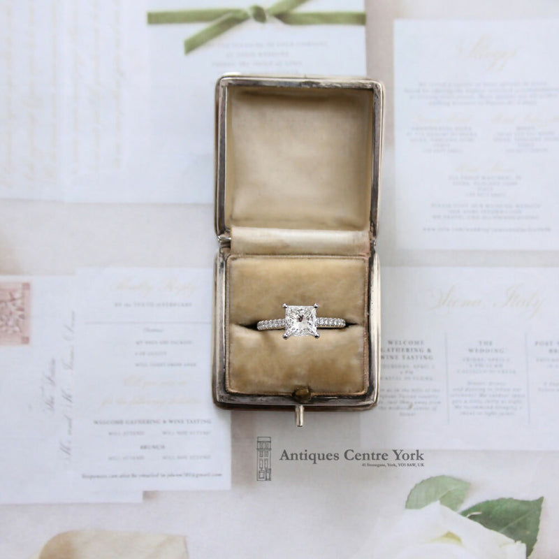 Platinum Certified Princess Cut Diamond Solitaire 1.53cts