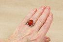 Silver Arts and Crafts Carnelian Ring
