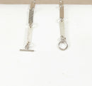 A Bold Silver Link T Bar Necklace