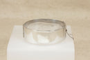 Stylish Classic Vintage Silver Hinged Bangle – Birmingham 1990