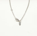 Silver & White Crystal Necklet by Jasper Conran