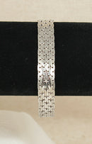 Elegant Vintage Silver Flexible Link Bracelet by Andreas Daub