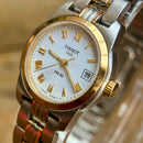Vintage Tissot PR 50 Ladies J326/426 Two-Tone Quartz Sapphire 25mm