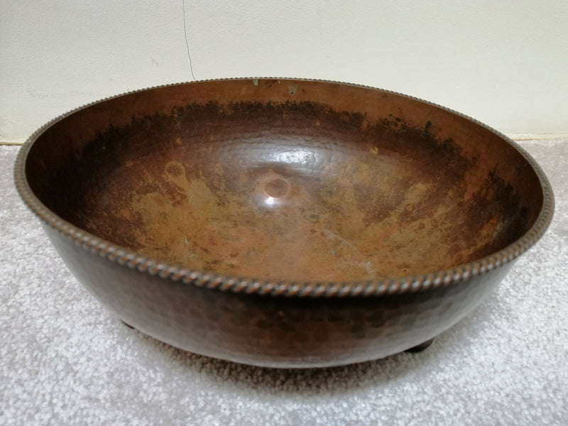 Dryad Lester Arts and Crafts Hammered Copper bowl