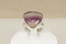 Silver & Fluorite Cabochon Statement Ring