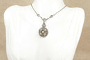 Silver, Marcasite Cultured Pearl and Seed Pearl Pendant / Necklace