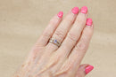 Beautiful Handcrafted Silver & Sapphire Ring – London 1994