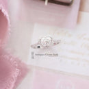 18ct White Gold Heart Cut Diamond 1.00cts Ring