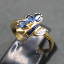 18ct gold sapphire and diamond ring
