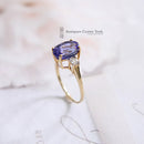 18ct Tanzanite & Diamond 3 Stone Ring