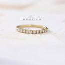 18ct Diamond Half Eternity Ring 0.53ct