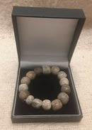 A Mammoth Bone Restrung Beaded Bracelet.