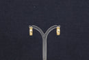 Elegant 9ct Gold CZ ‘Scatter’ Hoop Earrings – London Hallmarked