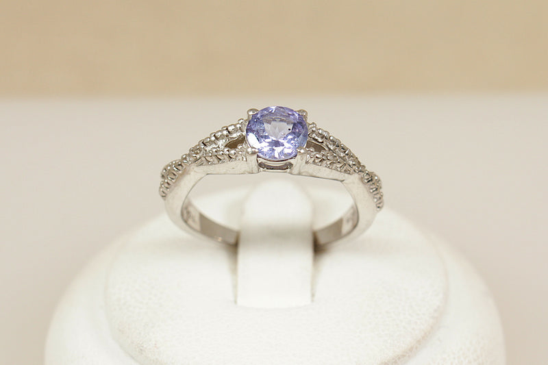Silver & Blue Iolite Ring