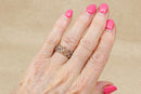 Elegant Silver & Gold Overlay Openwork Leaf Ring by Clogau