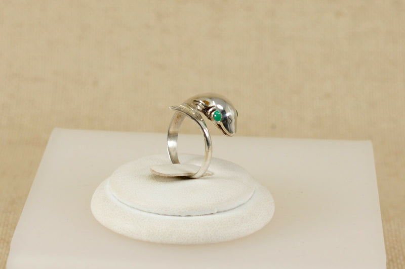 Silver Flying Fish Ring