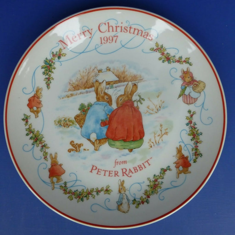 Wedgwood Beatrix Potter Peter Rabbit Christmas Plate - 1997