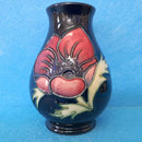 A Moorcroft Vase in the Anemone Design. Centenary Year Cypher Back Stamp.