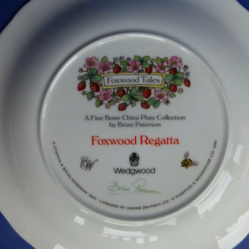 Wedgwood Foxwood Tales Plate - Foxwood Regatta