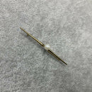 9ct gold and cultured pearl brooch