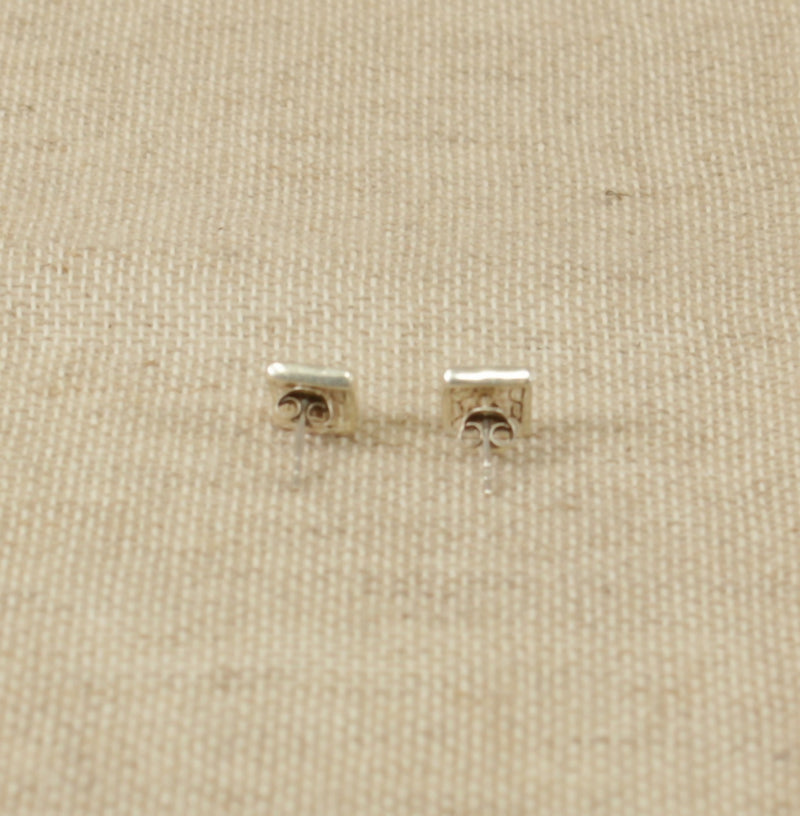 Silver & Mother of Pearl Ear Studs