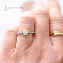 18ct White Gold Certified 0.90ct Diamond Solitaire Ring