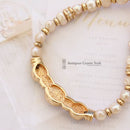 Vintage 1970s Grossé Germany Faux Pearl & Jewel Cabochon Choker Necklace - Dior Era