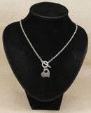 Classic Kit Heath Sterling Silver Belcher Chain & Heart Necklace