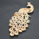 Peacock brooch