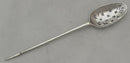 George II Silver Shell Back Mote Spoon. London Circa 1748, Samuel Holmes.