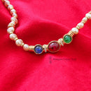 Vintage 1970s Grossé Germany Faux Pearl & Jewel Cabochon Choker Necklace - Dior Era
