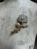 Vintage Nolan Miller Statement Rhinestone Pave Brooch